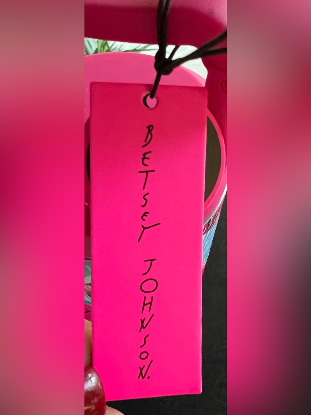 Betsey Johnson NEW Blue & Pink Flamingo Insulated 20oz Water Bottle - Picture 8 of 11